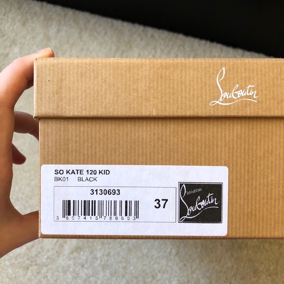 Christian Louboutin So Kate Black Leather Pumps 37 - Picture 10 of 10